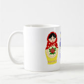Matryoschkaの人形 コーヒーマグカップ (左)