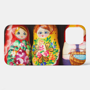 Matryoshkaのカラフルな人形 iPhone 12ケース
