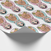 Matryoshkaのネスティング人形のBabushkaのおもちゃのギフト ラッピングペーパー (角)