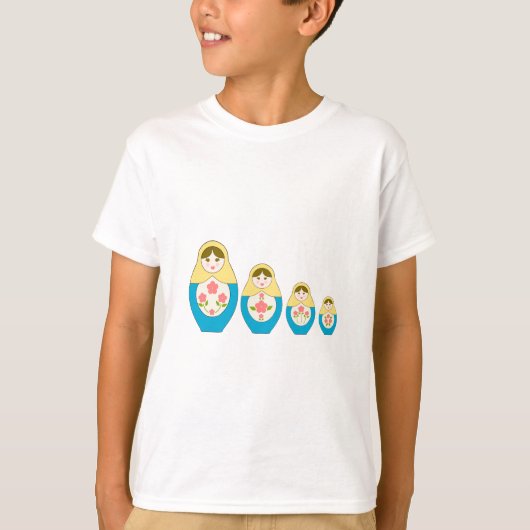 Matryoshkaのロシアのなネスティング人形 Tシャツ (正面)