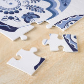 Matryoshkaの青い人形 ジグソーパズル (側面)