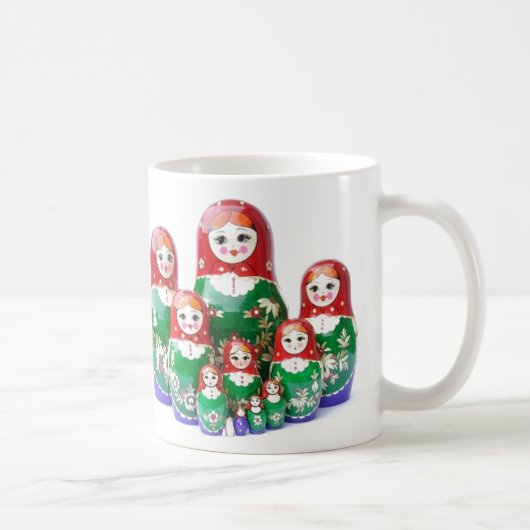 Matryoshka - матрёшка (ロシアのな人形) コーヒーマグカップ (右)