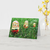 Matryoshka カード (黄色い花)