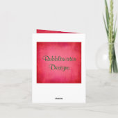 Matryoshka Babushkaの人形のダマスク織のバースデー・カード カード (裏面)