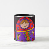 Matryoshka Pysankaのウクライナの民芸 マグカップ (中央)