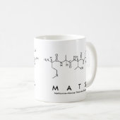 Matsペプチド名mug コーヒーマグカップ (正面右)