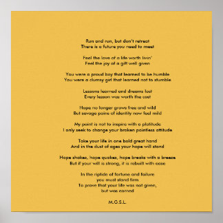 Matt感動的による無題の詩 ポスター