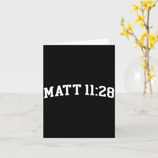 Matt 11_28  カード (黄色い花)