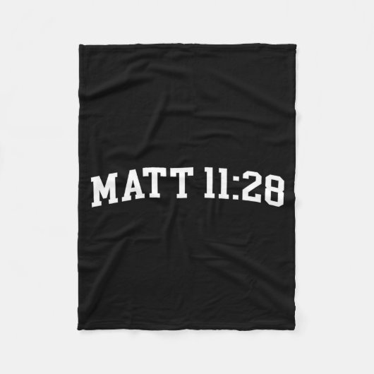Matt 11_28 フリースブランケット (正面)