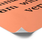 Matt 28:20 Yellow and black canary mockingbird ポスター (角)