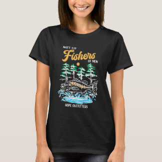 Matt 419 Fishers of Men Christian Fishing Fathers  Tシャツ