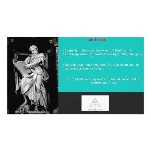 Matt. VI:33 Icon フォトプリント (正面)