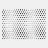 matt wrapping paper downhill skier graphic design ラッピングペーパーシート (正面3)