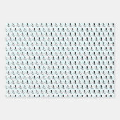 matt wrapping paper downhill skier graphic design ラッピングペーパーシート (正面2)