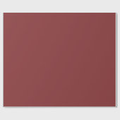Matte Burgundy Wrapping Paper Roll - Elegant Solid ラッピングペーパー (フラット)