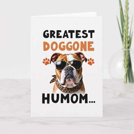 Matte Greatest Doggone Humom Card カード (正面)