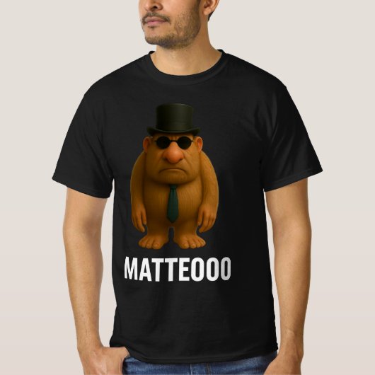 Matteo Mateo Matteooo イタリアン・ブレインロット・ミーム  Tシャツ (正面)