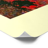 MATTERは赤い黄色のフラクタルマスクには関係ない ポスター (角)