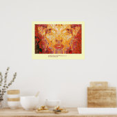 MATTERは赤い黄色のフラクタルマスクには関係ない ポスター (キッチン)