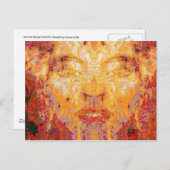 MATTERは赤い黄色のフラクタルマスクには関係ない ポストカード (正面/裏面)