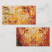 MATTERは赤い黄色のフラクタルマスクには関係ない 名刺 (正面/裏面)