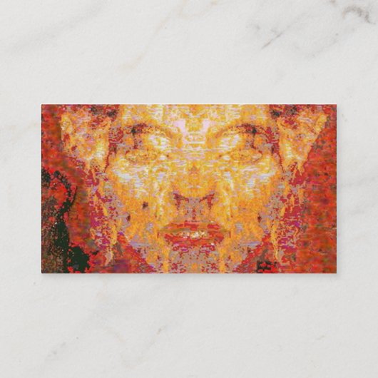 MATTERは赤い黄色のフラクタルマスクには関係ない 名刺 (裏面)