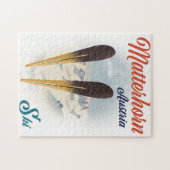 Matterhornオーストリアのスキーポスター。 ジグソーパズル (横)