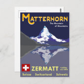 Matterhorn,ツェルマット,スイス, ポストカード (正面/裏面)