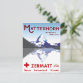 Matterhorn，ツェルマット，スイス， ポストカード (スタンド正面)