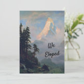 Matterhorn Elopement上の日の出 招待状 (スタンド正面)