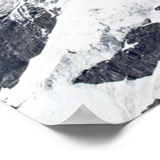 Matterhorn, Hausberg in den Schweizer Alpen ポスター (角)