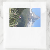 Matterhorn Mountain写真 長方形シール (バッグ)