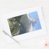 Matterhorn Mountain写真 長方形シール (封筒)