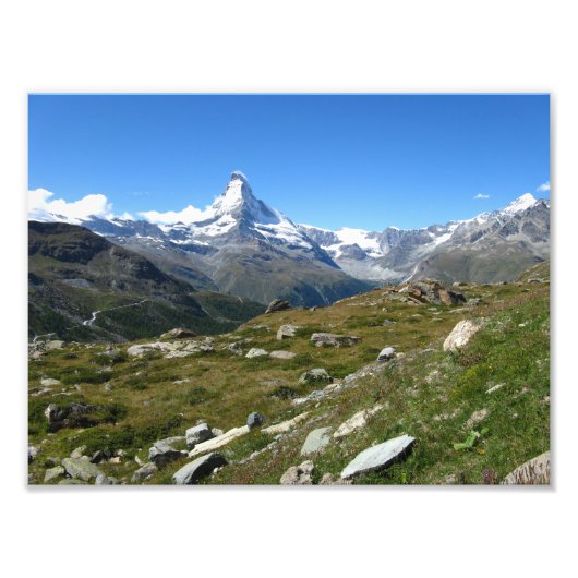 Matterhorn Swiss Alps, Zermatt写真プリント フォトプリント (正面)