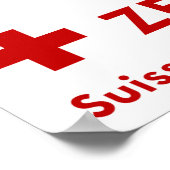 Matterhorn, Zermatt，スイス，スキーポスター ポスター (角)