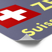 Matterhorn, Zermatt，スイス，スキーポスター ポスター (角)