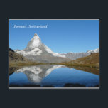 Matterhorn Zermatt Switzerwhases ポストカード<br><div class="desc">MatterhornのRiffelsee、Zermatt Switzerland</div>