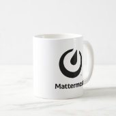 Mattermostのロゴのマグ コーヒーマグカップ (正面右)