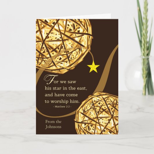 Matthewで名前を追加したクリスマス2 カード (正面)