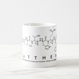 Matthewのペプチッド名前のマグ コーヒーマグカップ