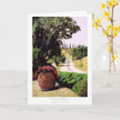 Matthewの怒りによるトスカナ式の夏の道 カード (黄色い花)