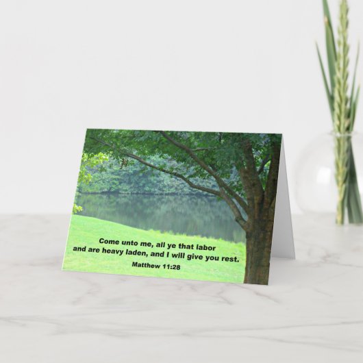 Matthewの11:28 カード (正面)