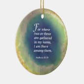 Matthewの18:20 セラミックオーナメント (右)