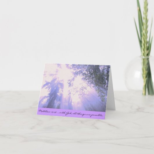 Matthewの19:26 カード (正面)