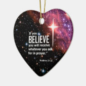 Matthewの21:22 セラミックオーナメント (左)