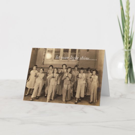 Matthewの5:16の聖書の詩のサンキューカード サンキューカード (正面)