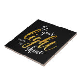 Matthewの5:16 -あなたのライトを照らして下さい タイル (側面)