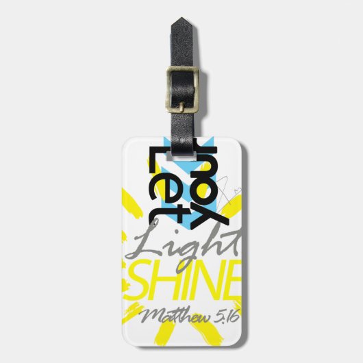 Matthewの5:16 ラゲッジタグ (正面縦)