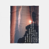 Matthewの6:34 フリースブランケット (正面)