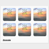 MATTHEW インスパイア 19:26日の出の写真 スクエアシール (シート)